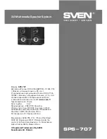 Preview for 8 page of Sven SPS-707 Operation Manual