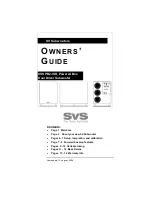 Preview for 1 page of SVS PB2-ISD Owner'S Manual