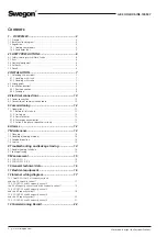 Preview for 2 page of Swegon COOL DXS Installation And Maintenance Instructions Manual