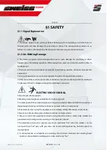 Preview for 3 page of Sweiss SKYARC 2750 Operator'S Manual