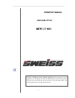 Preview for 1 page of Sweiss SKYCUT 440 Operator'S Manual