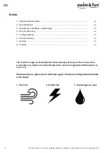 Preview for 4 page of Swim & Fun Heat Splasher 1295 User Manual