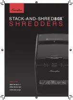 Swingline STACK-AND-SHRED80X Start Here Manual preview