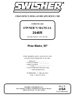 Preview for 8 page of Swisher 2645R ROLLED PLOW BLADE Owner'S Manual