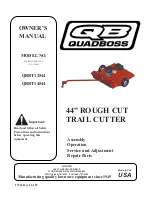 Swisher QUADBOSS QBRT14544 Owner'S Manual preview