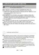 Preview for 3 page of Swiss DW3202A-W Instruction Manual