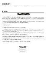 Preview for 16 page of swissmex 318195 Operator'S Manual