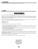 Preview for 15 page of swissmex 400175 Operator'S Manual