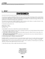 Preview for 9 page of swissmex SW 501175 Operator'S Manual