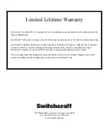 Preview for 20 page of Switchcraft StudioPatch 6425 Operation Manual