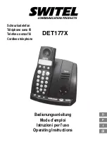 Preview for 1 page of switel DET177 series Operating Instructions Manual