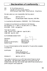 Preview for 43 page of switel WT117 Operating Instructions Manual