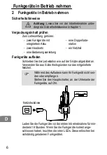 Preview for 6 page of switel WTF 727 Operating Instructions Manual