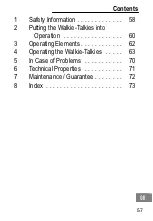 Preview for 57 page of switel WTF 727 Operating Instructions Manual