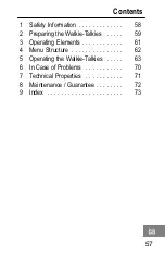 Preview for 57 page of switel WTF 729 Operating Instructions Manual