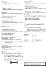 Preview for 2 page of Sygonix 1760627 Operating Instructions Manual