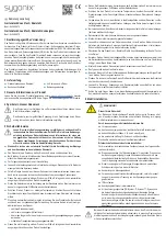 Preview for 1 page of Sygonix 2489874 Operating Instructions Manual