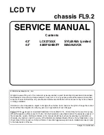 Sylvania 42MF439B/F7 Service Manual preview