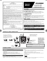 Preview for 1 page of Sylvania 6413TC, 6419TC Owner'S Manual