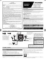 Preview for 1 page of Sylvania 6413TD, 6419TD Owner'S Manual