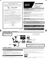 Preview for 1 page of Sylvania C6423STD Owner'S Manual