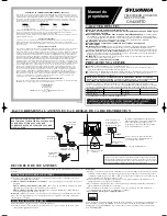 Preview for 5 page of Sylvania C6423STD Owner'S Manual