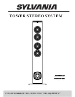 Preview for 1 page of Sylvania SP386 User Manual