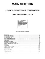 Preview for 3 page of Sylvania SRC2213W Service Manual