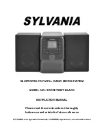 Preview for 1 page of Sylvania SRCD2732BT Instruction Manual