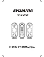 Preview for 1 page of Sylvania SRCD909 Instruction Manual