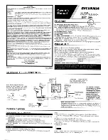 Sylvania SRT139V Owner'S Manual preview