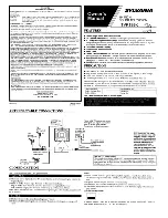 Preview for 1 page of Sylvania TVK199K Owner'S Manual