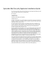 Preview for 2 page of Symantec 10547829 - Mail Security For Smtp 5.0 Smb Installation Manual