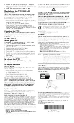 Preview for 2 page of Symbol PTC-960SL-III Getting Started