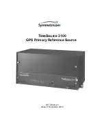 Preview for 1 page of Symmetricom TimeSource 3100 User Manual
