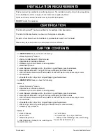 Preview for 3 page of Symmetry RDV3610ETR Operation & Installation Manual