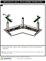 Preview for 6 page of Symmetry SWITCHBACK 3-LEG-C-STYLE Assembly Instructions Manual