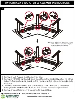 Preview for 7 page of Symmetry SWITCHBACK 3-LEG-C-STYLE Assembly Instructions Manual