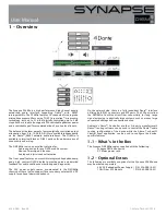 Preview for 5 page of Synapse D16Mio User Manual