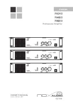 syncrotek NOX AUDIO PA240 Owner'S Manual preview