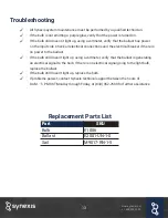 Preview for 13 page of Synexis Blade Inline Owner'S Manual