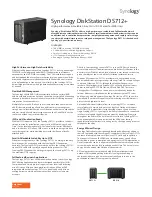 Synology DiskStation DS712+ Brochure & Specs preview