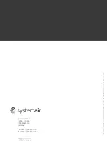 Preview for 26 page of SystemAir 33986 Installation And Operating Instructions Manual