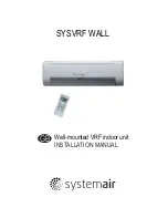 SystemAir SYSVRF WALL 15 Q Installation Manual preview