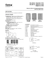 t.a.c. TS-8101 General Instructions preview