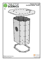 Tabletop Scenics Fortified Radar Tower TTSCW-SFG-100 Assembly Instructions Manual preview