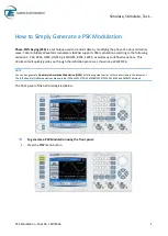 Tabor Electronics WW2572A How To Simply Generate A Psk Modulation preview