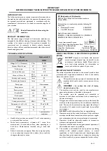 Preview for 2 page of Tacony Truvox Hydromist 35 Original Instructions Manual