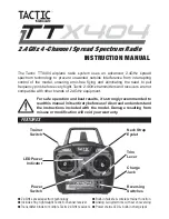 Tactic TTX404 Instruction Manual preview