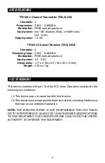 Preview for 9 page of Tactic TTX440 Instruction Manual